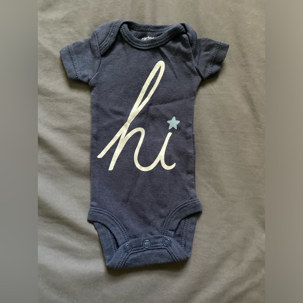 “Hi” Carter’s Preemie Bodysuit